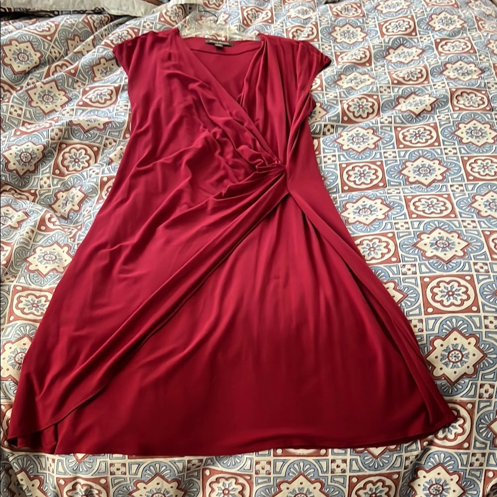 Tommy Bahama Red Wrap Dress L